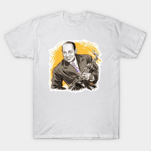 Coleman Hawkins - An illustration by Paul Cemmick T-Shirt by PLAYDIGITAL2020